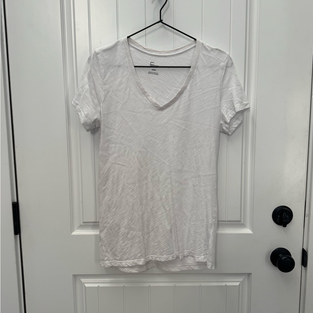Felina Classic White V-Neck Tee